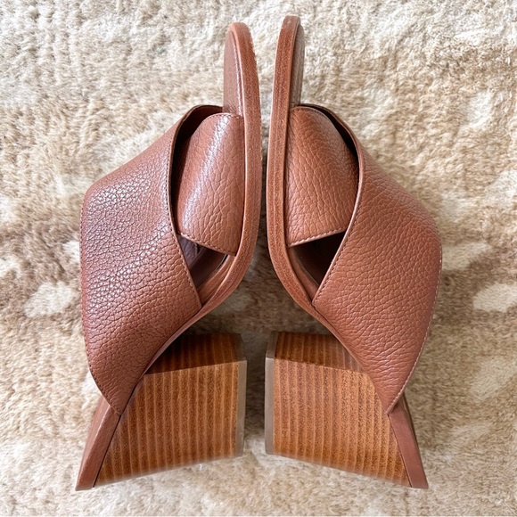 Kate Spade New York Felda Brown Leather Crisscross Mule Sandal Size 9m - Picture 5 of 12